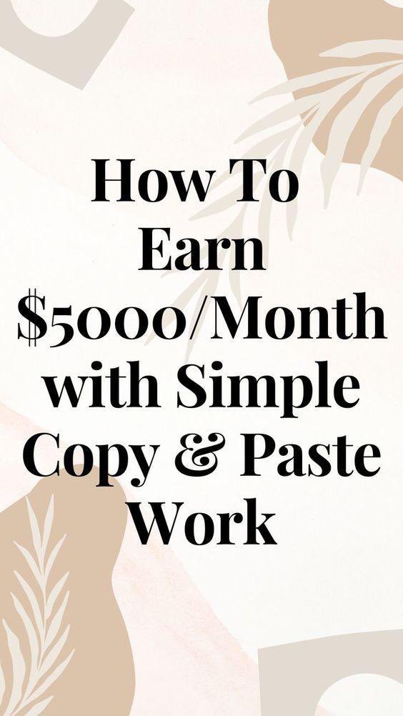 nikola_mr64990's tweet photo. Earn $5,000/month with Simple Copy-Paste Work!

Discover 13 websites that pay you up to $15/hr for easy copy-paste tasks. Just a device and internet—it’s FREE to get started!

Here’s how:
Follow me
Like &amp; Retweet
Comment "COPY"
Start earning effortlessly today! https://t.co/Foz6kSYnnm