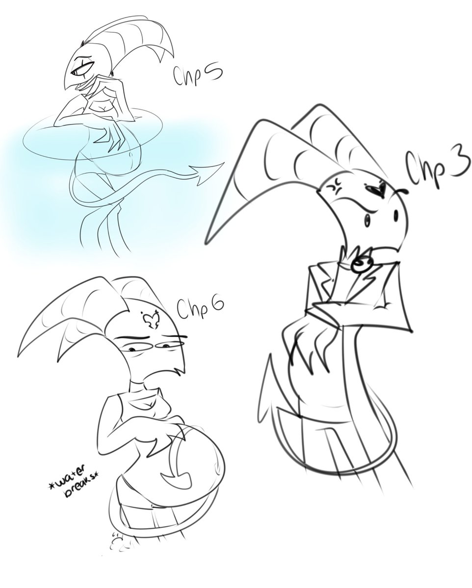 Enchanted_Kat's tweet image. #blitzpregweek #blitzpreg @BlitzPregWeek  Was pretty busy and wanted to add some extra stuff!! Have the rest of the short story, some sketches based on this week, AND a teaser for a new Full Length Blitz Preg fic!!   archiveofourown.org/works/61015585…