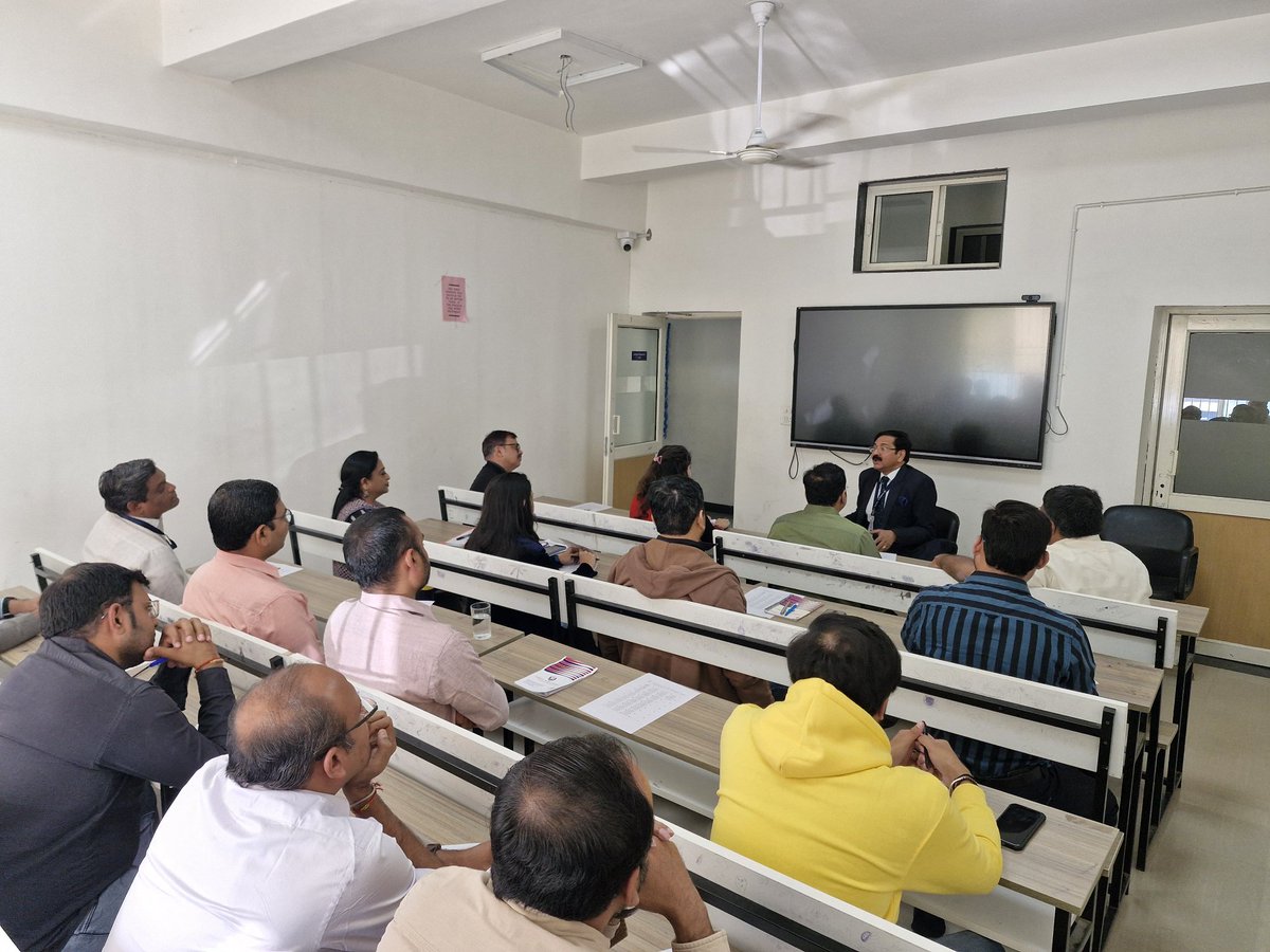 KSU Chandkheda campus hosted a workshop on 7th Dec 2024, led by Prof. (Dr.) S.P. Singh, DG, focusing on NEP, NCrF, &amp; NSQF. Faculty took a 100-mark test &amp; engaged in interactive sessions on skill dev. Congrats to top scorers Dr. Chintan Patel, Mr. Dipak Makati, &amp; Dr. Utsav Gadhia!