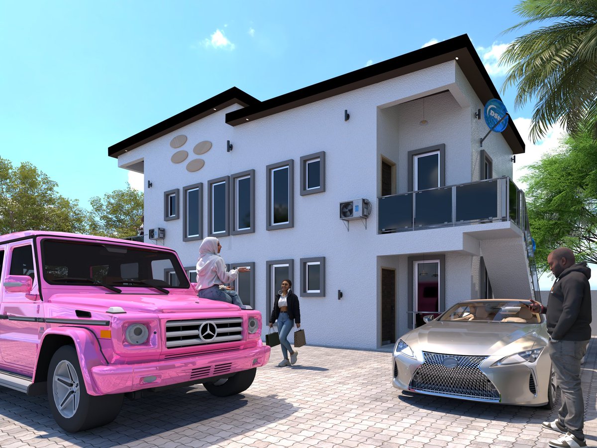 RichAaronn's tweet image. 3D visualisation and modelling 4unit of 2bedroom apartment #archdaily #designarchitecture