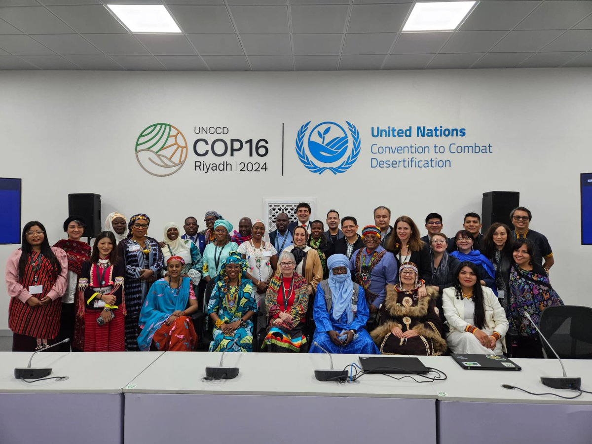 Hindou (@hindououmar) on Twitter photo Indigenous Peoples marked History & <a href="/UNCCD/">UN Land and Drought</a> <a href="/Cop16Riyadh/">COP16 Riyadh</a> <a href="/ibrahimthiaw/">Ibrahim Thiaw</a> a legacy after 30 years
✔️1st time we attended in a bigger number
✔️1st time having #IndigenousPeoplesDay <a href="/Cop16Riyadh/">COP16 Riyadh</a>
✔️1st time a HL event & Pavilion
✔️1st time we have our declaration with 4 messages👇🏾 Indigenous Peoples marked History & <a href="/UNCCD/">UN Land and Drought</a> <a href="/Cop16Riyadh/">COP16 Riyadh</a> <a href="/ibrahimthiaw/">Ibrahim Thiaw</a> a legacy after 30 years
✔️1st time we attended in a bigger number
✔️1st time having #IndigenousPeoplesDay <a href="/Cop16Riyadh/">COP16 Riyadh</a>
✔️1st time a HL event & Pavilion
✔️1st time we have our declaration with 4 messages👇🏾