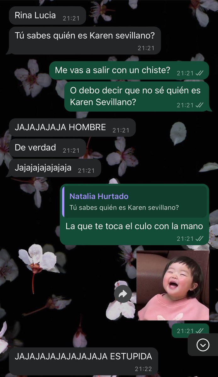 yosoyrina's tweet photo. Tengo una amiga colombiana y me dice esto, pero yo, como buena venezolana, siempre prevenida al bate. 
😂😂😂😂😂

De verdad, ¿saben quién es Karen Sevillano? https://t.co/q9Fn4juuhD