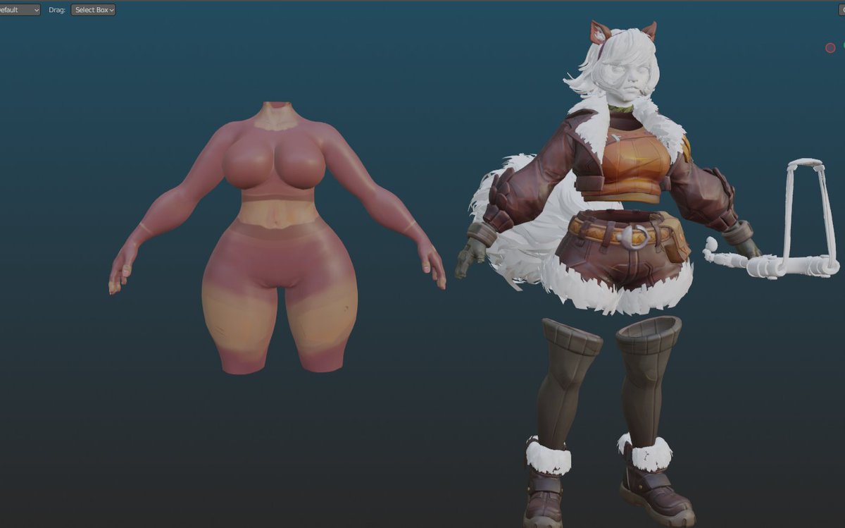 FishB0yy's tweet photo. Why did the devs do this???? 
 I extracted Squirrel girl's model and her base body is stupidly thicc. 😭💀
#MarvelRivals #SquirrelGirl https://t.co/pyttTXZ5L7
