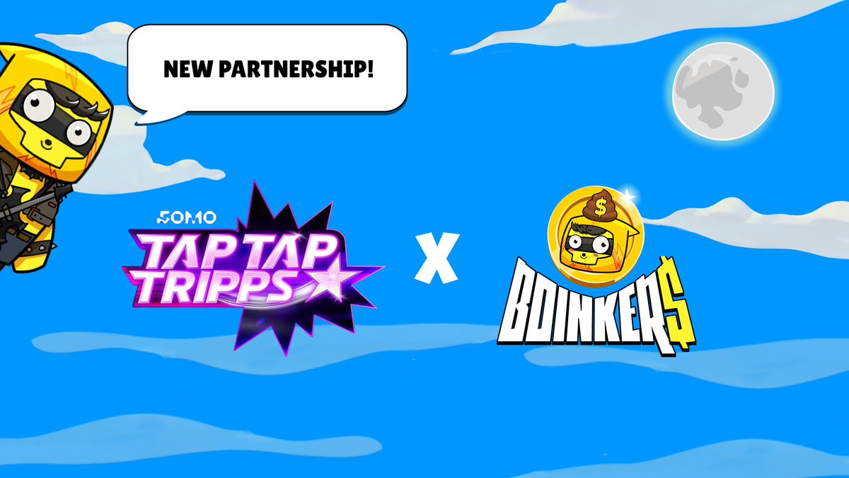 BoinkersIO's tweet photo. Boinkers is excited to announce our latest partnership with @playsomo 💩🤝 

Assemble your ultimate Tripps team. Stack gold, and race against time to defeat epic bosses 👀 

Tap Tap Tripps is the first game in the SOMO Trilogy. The next two games are:

- SOMO Duel: Socialfi monster battling. 
- SOMO Battle Grounds: Fully immersive mainstream monster battler

Expect some great things coming 🔥

Check them out right here: https://t.co/VAPLKeO3Vm