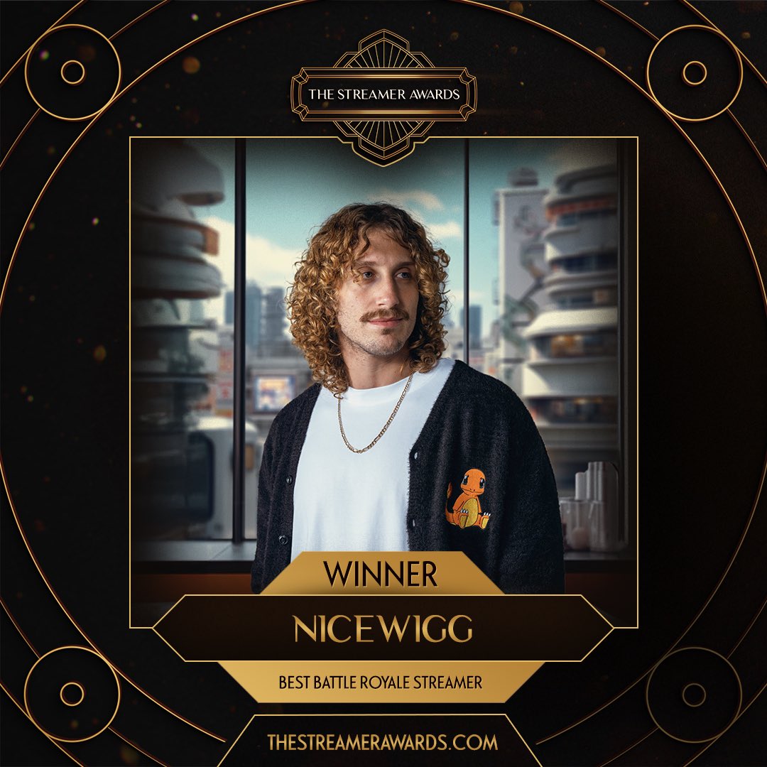 StreamerAwards's tweet image. The circle has closed in… and the last one standing for Best Battle Royale Streamer is @nicewigg!

The nicest guy around! Another one in the books for one of the most skilled and entertaining BR streamers in the game!

The night is almost over, get on in here!…
