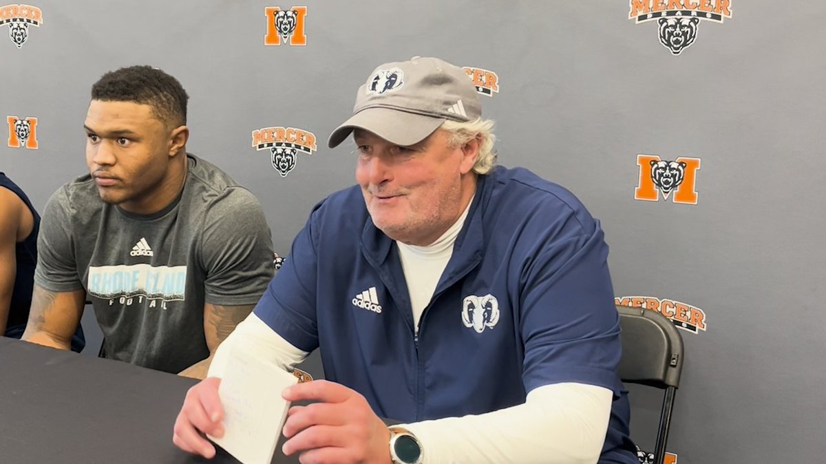 Ian Steele (@realiansteele6) on Twitter photo URI head football coach Jim Fleming after the Rams lost in the second round of the FCS Playoffs:
"A tremendous season. Historic. The kids in that locker room have done things that haven't been done at the University of Rhode Island in 39 years."
<a href="/ABC6/">ABC6 News Desk</a> #URI #GoRhody URI head football coach Jim Fleming after the Rams lost in the second round of the FCS Playoffs:
"A tremendous season. Historic. The kids in that locker room have done things that haven't been done at the University of Rhode Island in 39 years."
<a href="/ABC6/">ABC6 News Desk</a> #URI #GoRhody