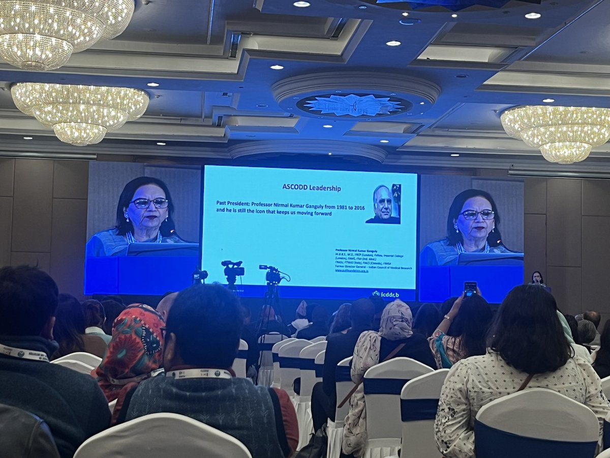AshataDahal's tweet photo. @IVIHeadquarters @ascodd2024 @dr_firdausi highlighted the history of @ascodd_conf that went back to around 4 decades. Great to have, Dr. Ganguly, father of #ASCODD at #17thASCODD https://t.co/i5pSYzdVoc