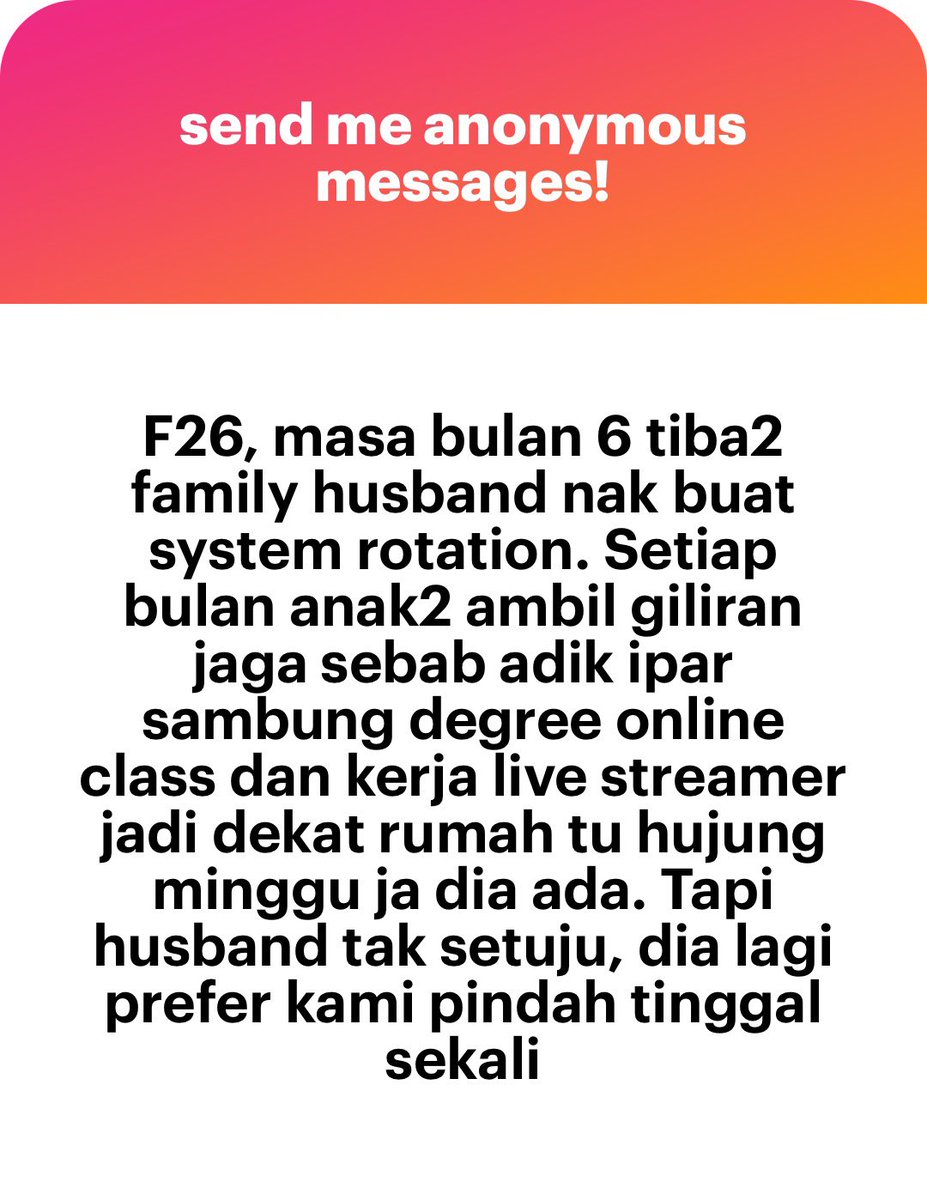 meinmokhtar's tweet photo. Semalam kisah adik ipar bagus, rini kisah adik ipar sial plak https://t.co/YUGBGjn57p