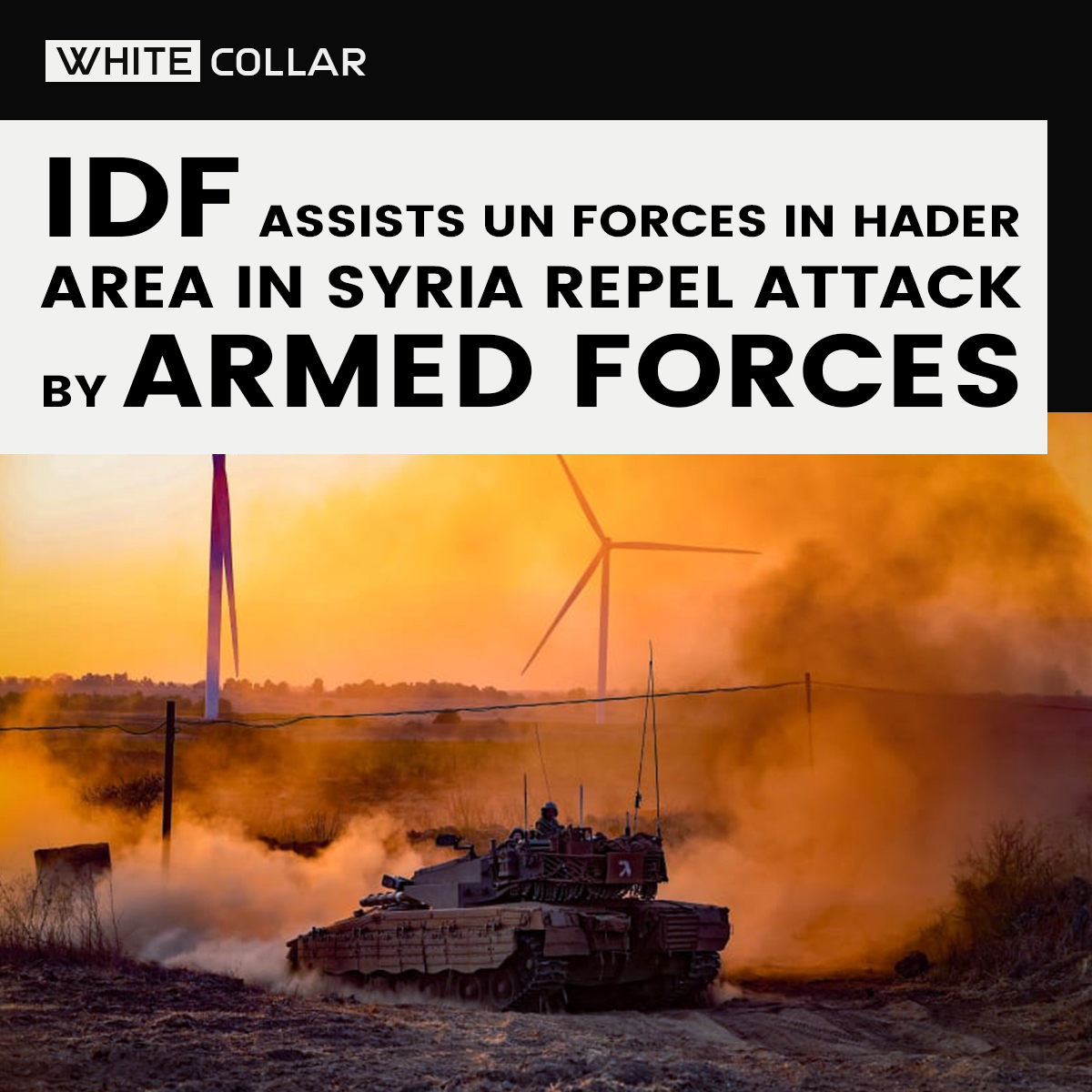 WhiteCollarPK's tweet photo. IDF Assists UN Forces Amid Syrian Attack
The Israel Defense Forces (IDF) are assisting UN forces in repelling an armed attack at a UN post in Syria's Hader area.
#IDF #UNSecurity #WhiteCollar #SyriaConflict #GolanHeights #MiddleEast https://t.co/Njmn2wvprb