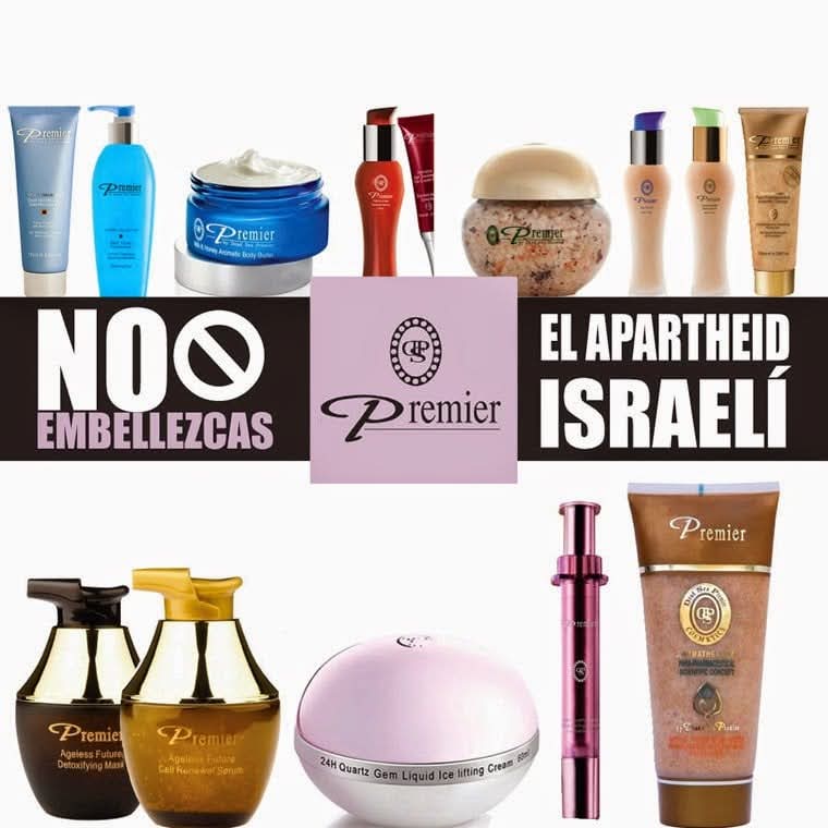 GjnAsturias's tweet photo. #Premier y #Ahva Belleza Robada!!!!! Las marcas #Premier y #Ahava son dos de las empresas señaladas por la campaña estatal del BDS (Boicot, Desinversiones y Sanciones) por violar de forma flagrante el derecho internacional al obtené sus productos en territorios ocupados https://t.co/fPe7pQUQvw