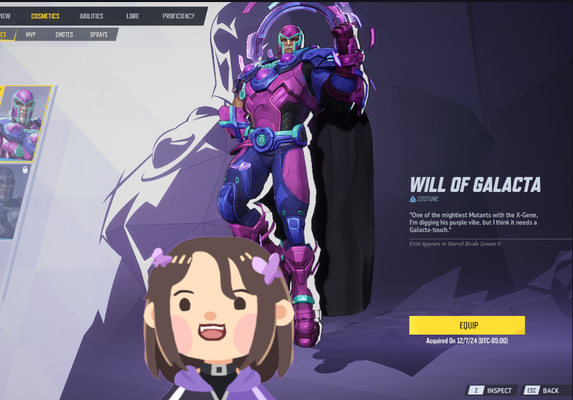 hello did u know u can get this skin for free by watching my twitch stream for 4 hours ISNT THAT AWESOME and i also get money WHICH IS ALSO AWESOME so come to my twitch stream if u want this skin or u want to give me money thank u marvel rivals and eskay fans