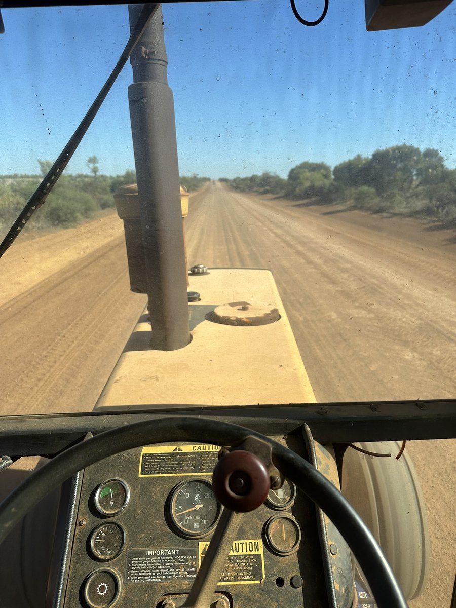 It would be the warmest morning we’ve had that coincides with moving the old tractor and bins wouldn’t it