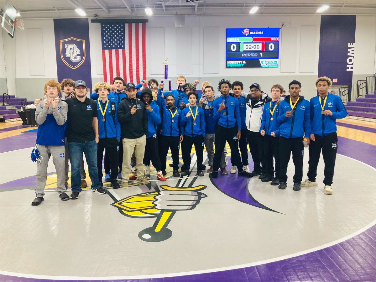 HHSBigBlueAD's tweet photo. Big Blue Wrestling with the team championship today at the Dayton Christian Pool tournament today. Several wrestlers with a great performances. https://t.co/a14cu2WsaQ