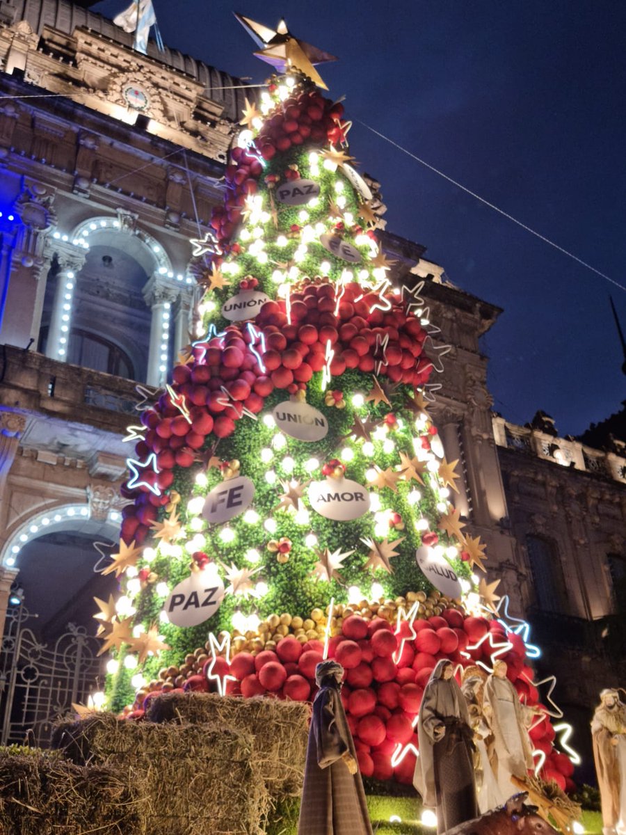 XPeriodismo's tweet photo. Diciembre ya está aquí, la Nochebuena se aproxima para dar paso a la Navidad, Tucumán está lista. El árbol de Navidad en las escalinatas de la Casa de Gobierno de la provincia https://t.co/0QiJzZ7SLD