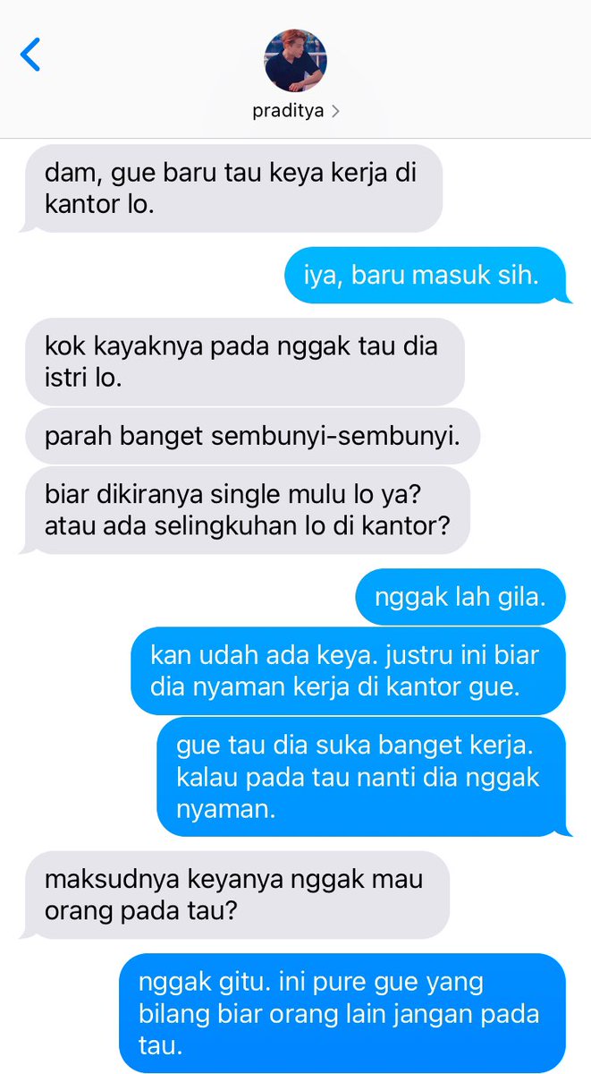 kisserkook's tweet photo. 3. damar pov: nggak bilang sudah nikah di kantor. https://t.co/IcmvW6parL