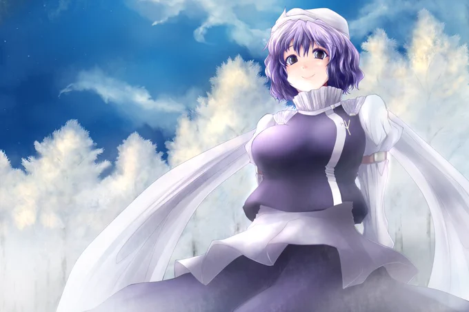冬なので10年くらい前に描いたレティさんをアップします「夜明け前に降った初雪のように、君は静かにそこに立っていた」みたいなキャプションだったような気がします 