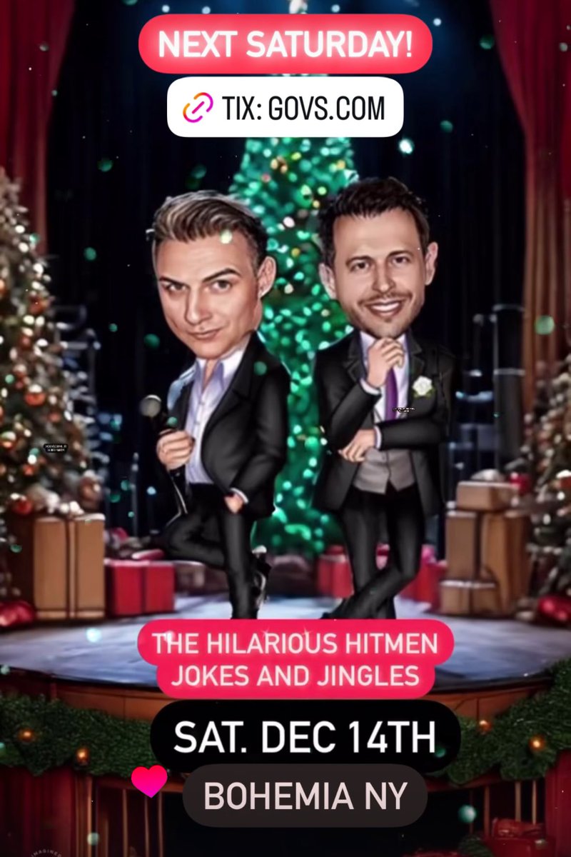 salgovernale's tweet image. Next Saturday! Join our holiday special! Tickets: bohemia.govs.com/shows/291105