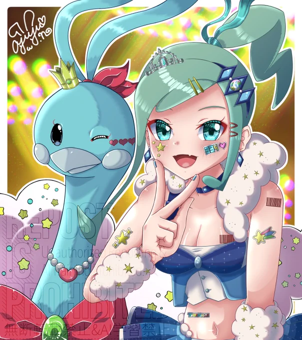 Twinkle Halation ルチア&チルル(Lisia&amp;Altaria) #ポケモンイラスト