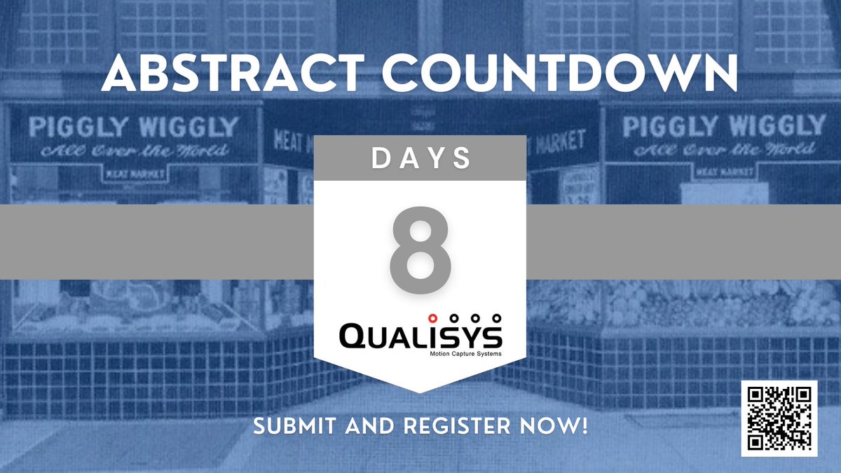 🚨 8 Days Left! 🚨

We’re excited to have <a href="/QualisysMocap/">Qualisys</a> as a sponsor for #MSBC2025! 🏃‍♀️📊

🌟 Fun Fact: The first self-service grocery store, Piggly Wiggly, opened in Memphis in 1916, revolutionizing shopping! 🛒
 
Submit and Register for FREE now!