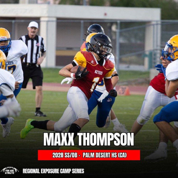 MaxxThompson3's tweet photo. @RoadToHouston @youareathlete  @ShockDoctor @PdhsFootball @coach_4T  
Thank you for the opportunity to compete and showcase my talent. https://t.co/BoQ5XdCWWp