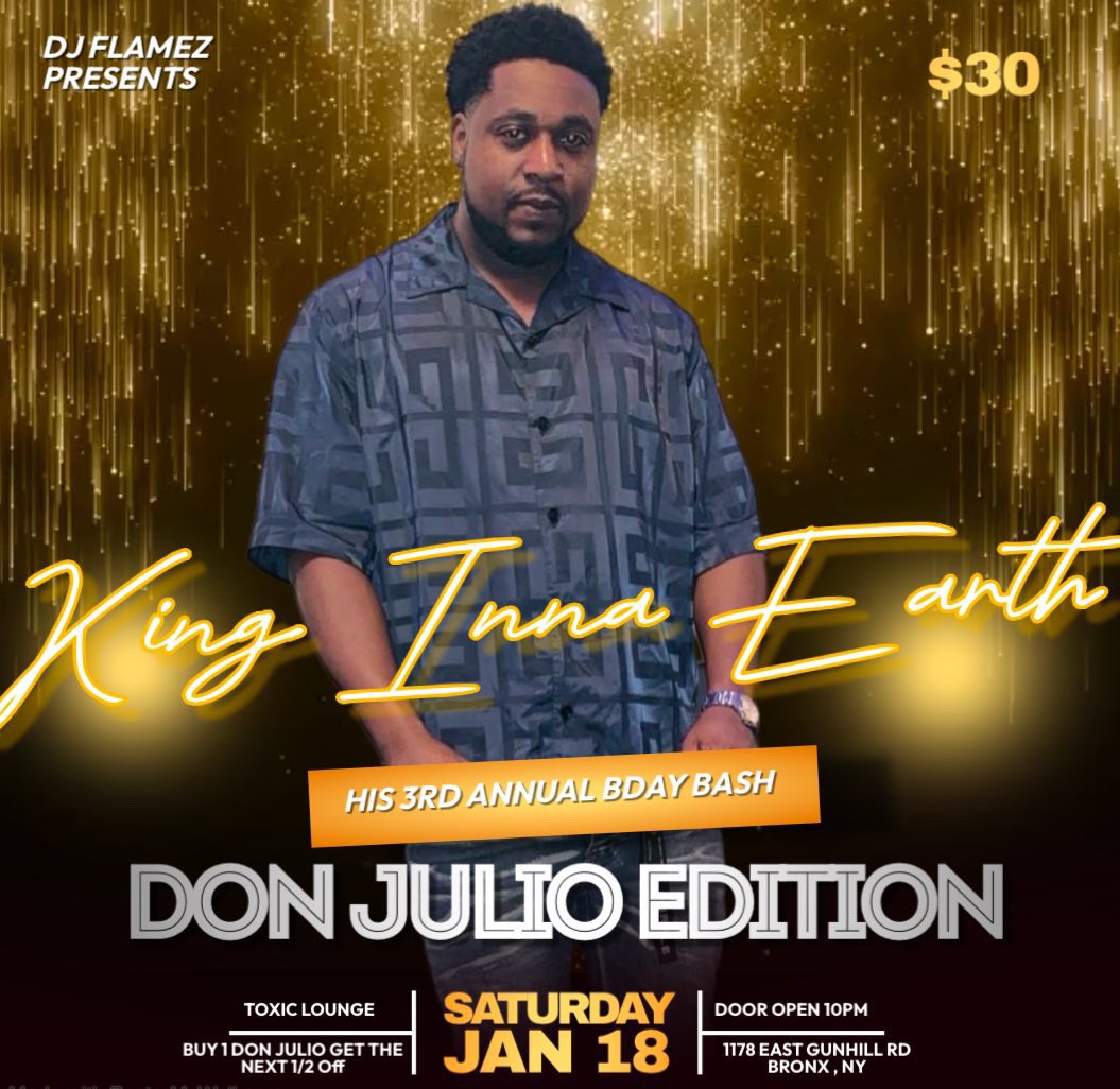 higherflamez's tweet photo. SATURDAY JAN 18. MY ANNUAL BIRTHDAY BASH.  KING INA EARTH. #DONJULIO #EDITION GET READY.  #CAPRICORN #BADNESS 🔒🔒🔒 1 🔥 https://t.co/BmsiFXClMJ