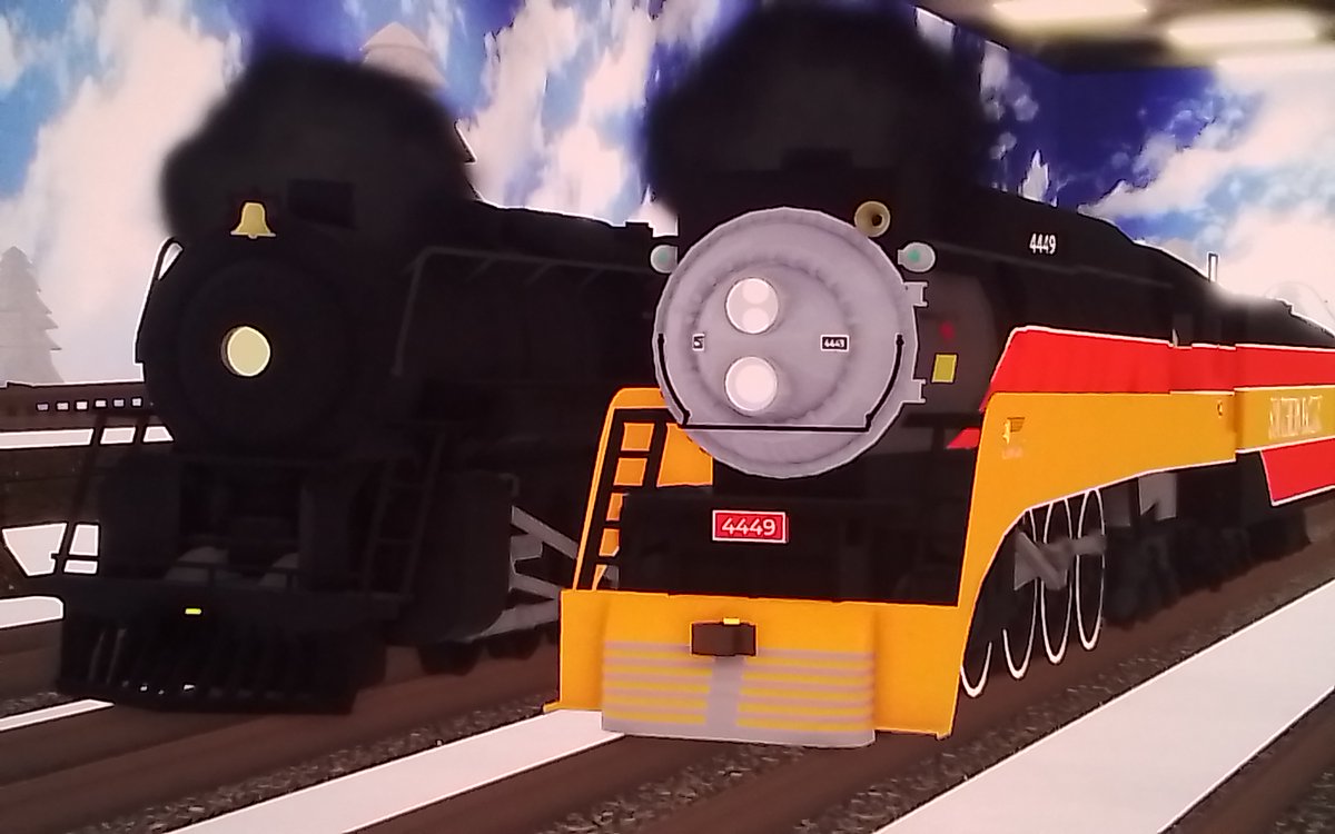 P1Roland's tweet photo. SP 4449 &amp; the Polar Express #SouthernPacific4449 #PolarExpress https://t.co/FhABkC1hgF