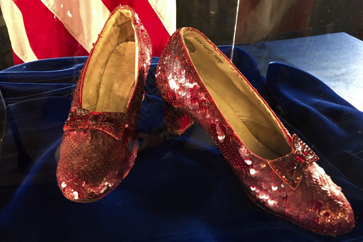 Stolen ruby slippers worn by Judy Garland in 'The Wizard of Oz' are auctioned for $28 million apnews.com/article/stolen…