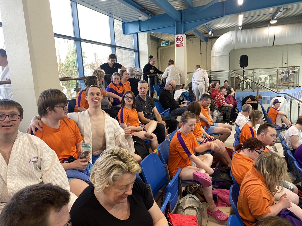 DanJCB001's tweet photo. A fabulous day had by @davidahorgan and his fellow Athletes at @csosc1990 in today’s Munster Special Olympics Swimming competitions in Tralee. Thanks a million to our wonderful Coaches, our Volunteers and all at @SO_Munster 👏👊🏊‍♂️🏊‍♀️🔥🟠🟣 🎉 #SpecialOlympics @SOIreland #CSOSC https://t.co/V7HtcF6wfg