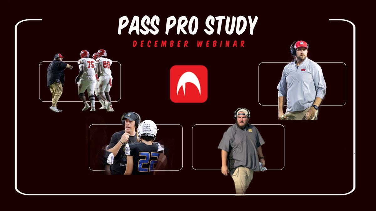 The recording of our December Webinar on Pass Pro is now available.

<a href="/Coach_JD_Atkins/">J.D. Atkins</a> <a href="/flemdelaflem66/">Jarred Fleming</a> <a href="/coach_chandler/">Matthew Chandler</a> <a href="/CoachStoutGLHS/">Kyle Stout</a> 

On Youtube (Touchdown Members and Above):
youtube.com/live/YdhfqMCSQ…

THE Online Clinic:
clinic.chiefpigskin.com/featured-categ…