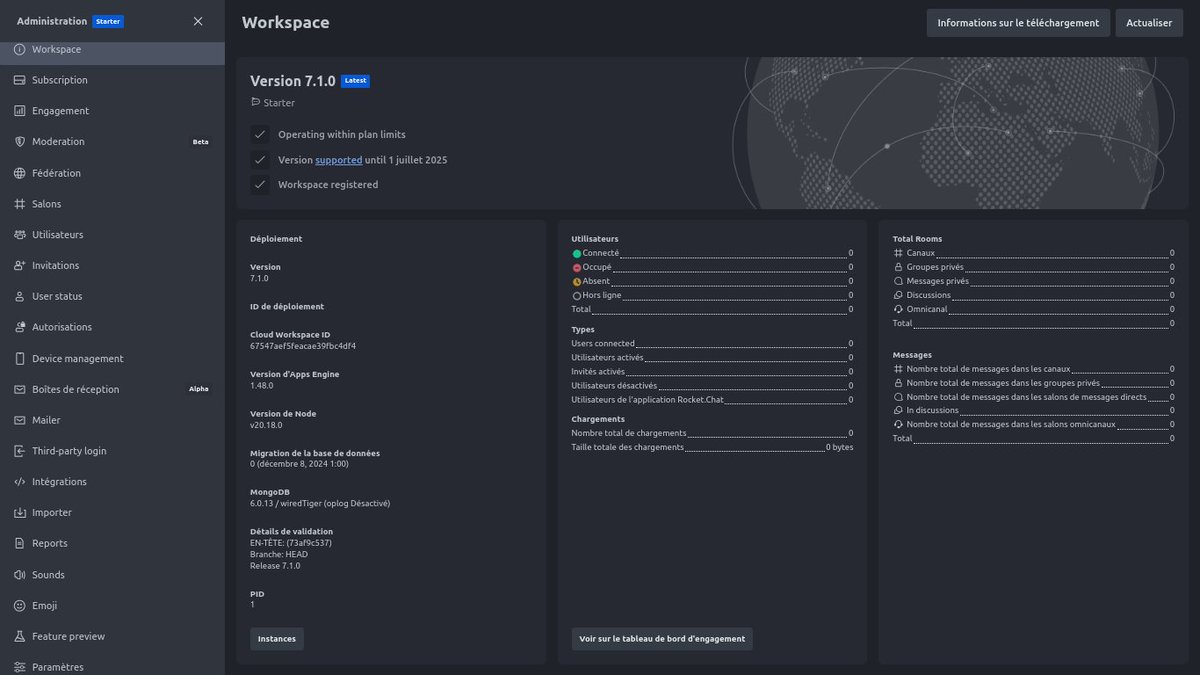 BlablaLinux's tweet photo. J'ai déjà #Mattermost, et pourtant je viens d'installer #RocketChat afin de me faire une idée sur les deux produits. Déjà paramétré pour travailler avec le serveur #JitsiMeet, bientôt, ce sera au tour du serveur #NextCloud et #ClamAV 😉
▶️ https://t.co/UO0pQqy6G5 https://t.co/19RwiyHIrM