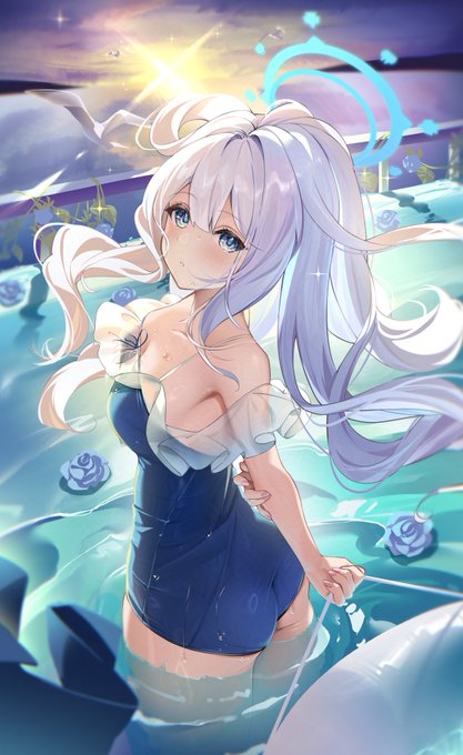 水着ミヤコ
#ブルアカ  #BlueArchive 