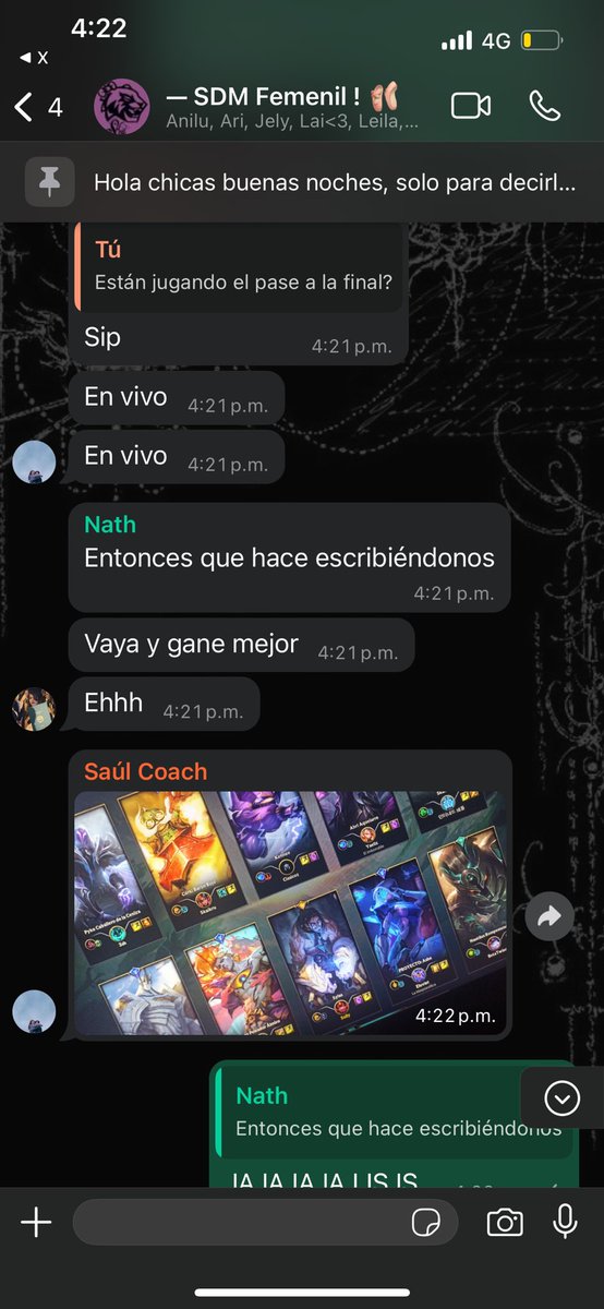 gxtshao's tweet photo. @0SweetDark0 hace los mejores comentarios JAJAJSJSJ, lo queremos Sully vaya por ese pase a la Final
#GoSDM https://t.co/SgCDnAMhwP