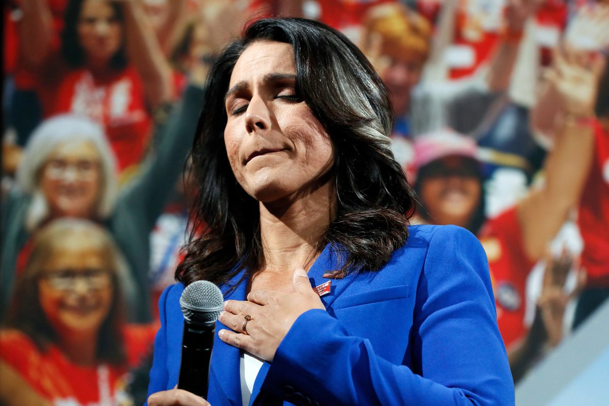 CountryFirstRep's tweet photo. Please keep Tulsi Gabbard in your thoughts and prayers.
Current events in Syria are hitting her HARD!
#AssadLover https://t.co/QHN8OtqtnY