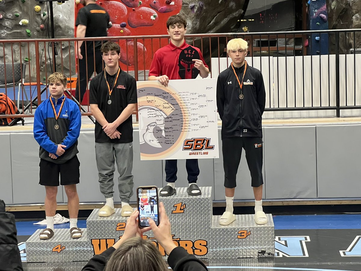 Sergeant Bluff-Luton Tournament Results!

Lucas Bose Jr.- Champion 
Hayden Heun- 2nd place 
Grady Joens- 3rd place 
Dane DeVault- 4th place 
Avery Vacek- 5th place 
Ryan Fletcher- 7th place 
Sam Hulsing- 9th place 
Mason Adams- 10th place