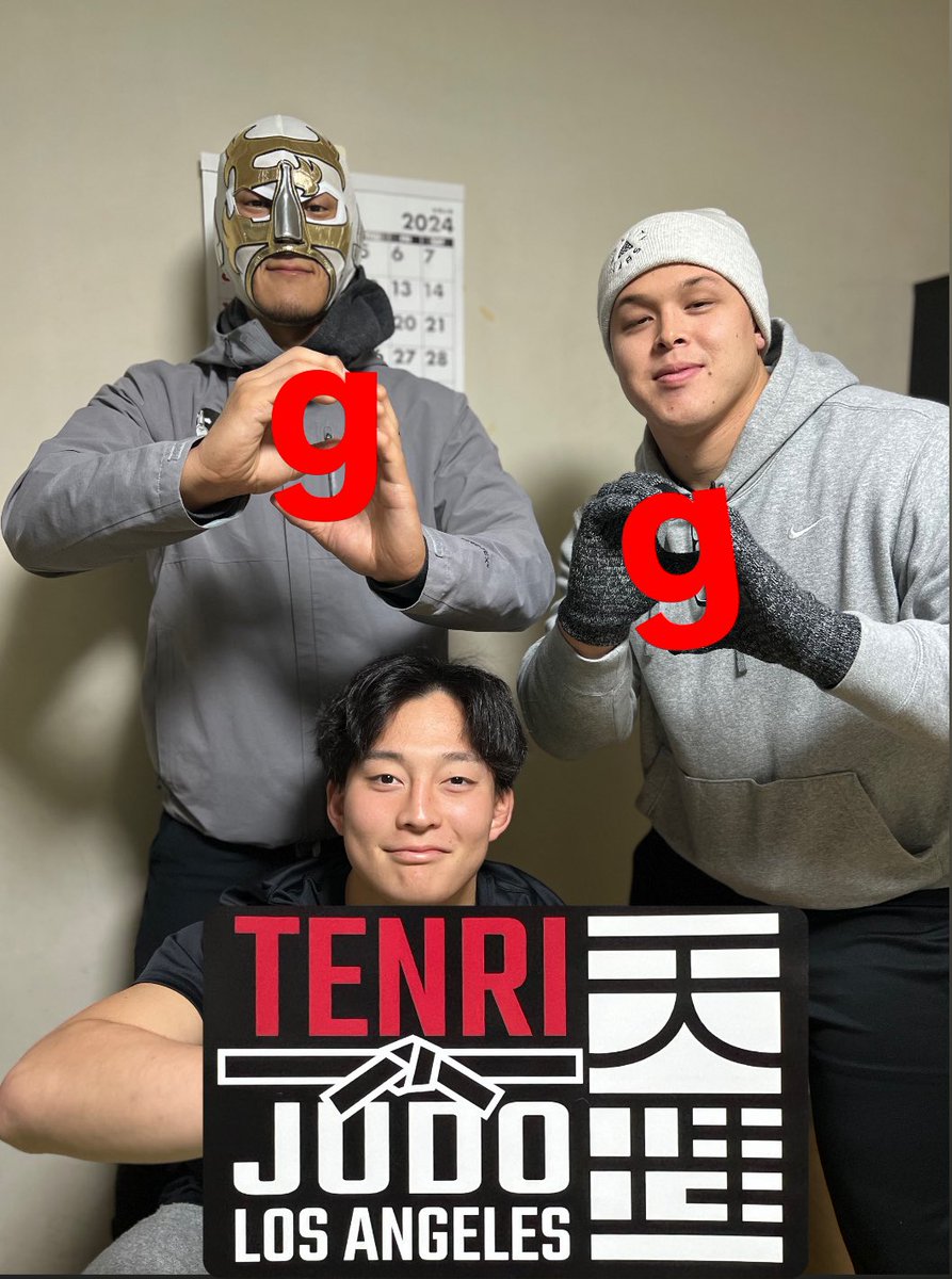 GoroOkawa's tweet photo. g-judo編集長 大川吾朗
【グランドスラム東京】
私が揉みしだいた
トクゾウ・タカハシ選手
フィリップ・ホリウチ選手
に注目!!
#天理柔道 #ロスアンゼルス天理道場 #アメリカ代表 #SAKEMAN #日本酒 #日本製鉄 https://t.co/l2nPw3SOZt