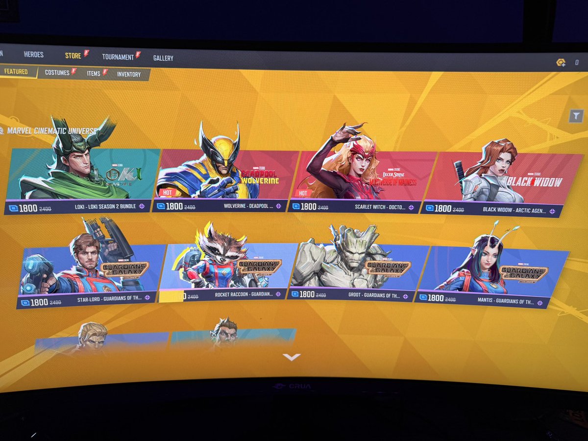 spaceraid98's tweet photo. Marvel Rivals Micro-transactions https://t.co/id8ENhbmVs