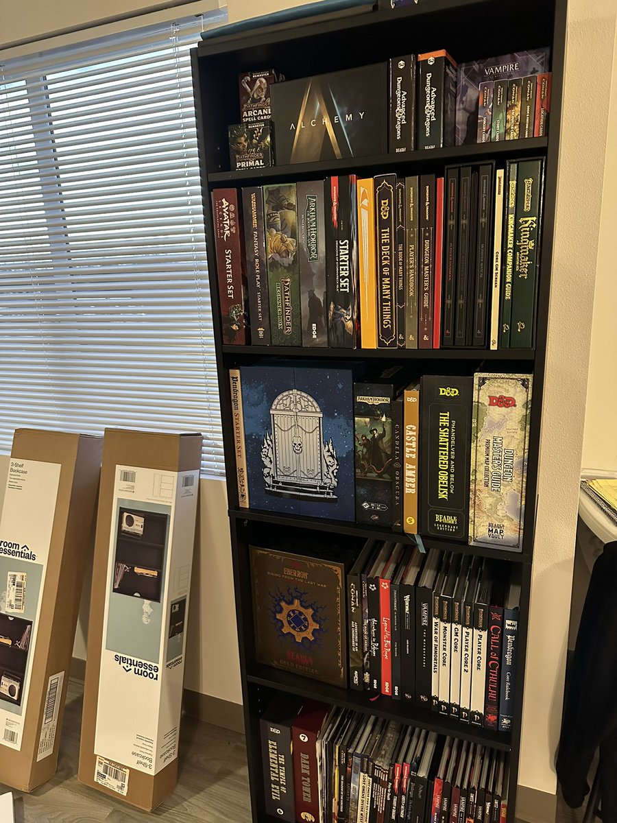 RAdeMorris's tweet photo. After six months in my new apartment, finally getting around to adding bookshelves. https://t.co/pNJJyRgzaW