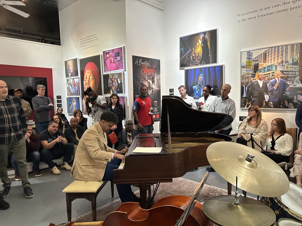 Jacquiecharles's tweet photo. My colleague and @MiamiHerald photographer extraordinaire #CarlJuste is once more showcasing talent of photographers at #ArtBasel with his @IrisCollective exhibit in Little Haiti where guests were also treated to a tour of #Haitian artist Edouard Carrier-Duval’s latest work. https://t.co/JJl0pqO4CS