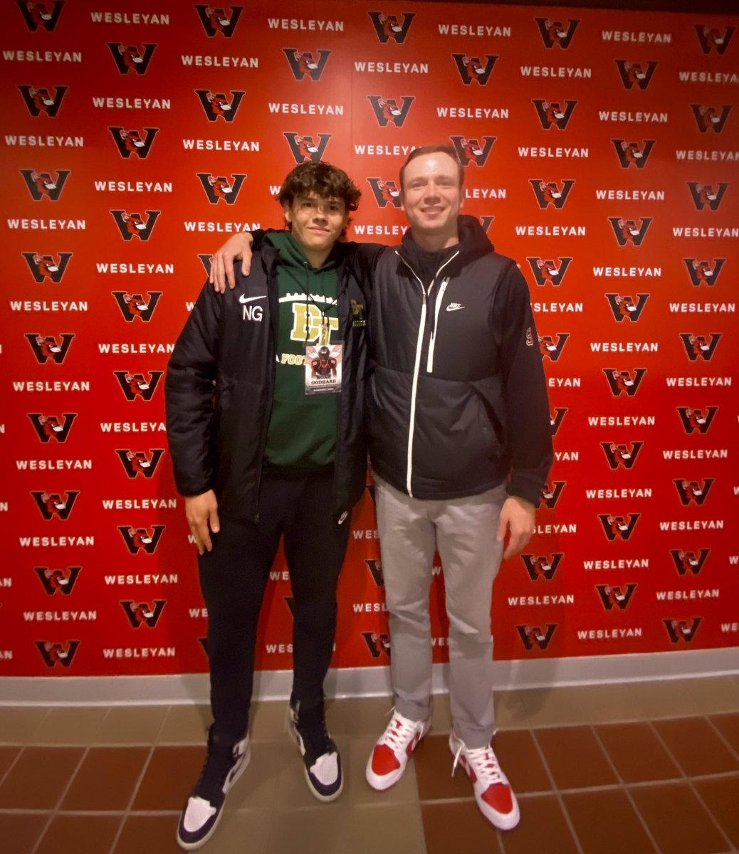 Noah Godhard (@noahgodhard) on Twitter photo After a great visit and conversation with <a href="/CoachDiCenzo/">Dan DiCenzo</a> and <a href="/CoachPLeone/">Pat Leone</a> I am blessed to have received an offer from Wesleyan University!
<a href="/CoachEdDudley63/">Ed Dudley</a>
<a href="/hoseacoach/">will</a>
<a href="/BTProspects/">Blessed Trinity Football Prospects</a>
<a href="/RecruitGeorgia/">Recruit Georgia</a>
<a href="/NEGARecruits/">Northeast Georgia Recruits</a>
<a href="/Chris_Sailer/">Chris Sailer Kicking</a>
<a href="/BuckFitz/">NPA/SUPERMAX 100</a> After a great visit and conversation with <a href="/CoachDiCenzo/">Dan DiCenzo</a> and <a href="/CoachPLeone/">Pat Leone</a> I am blessed to have received an offer from Wesleyan University!
<a href="/CoachEdDudley63/">Ed Dudley</a>
<a href="/hoseacoach/">will</a>
<a href="/BTProspects/">Blessed Trinity Football Prospects</a>
<a href="/RecruitGeorgia/">Recruit Georgia</a>
<a href="/NEGARecruits/">Northeast Georgia Recruits</a>
<a href="/Chris_Sailer/">Chris Sailer Kicking</a>
<a href="/BuckFitz/">NPA/SUPERMAX 100</a>