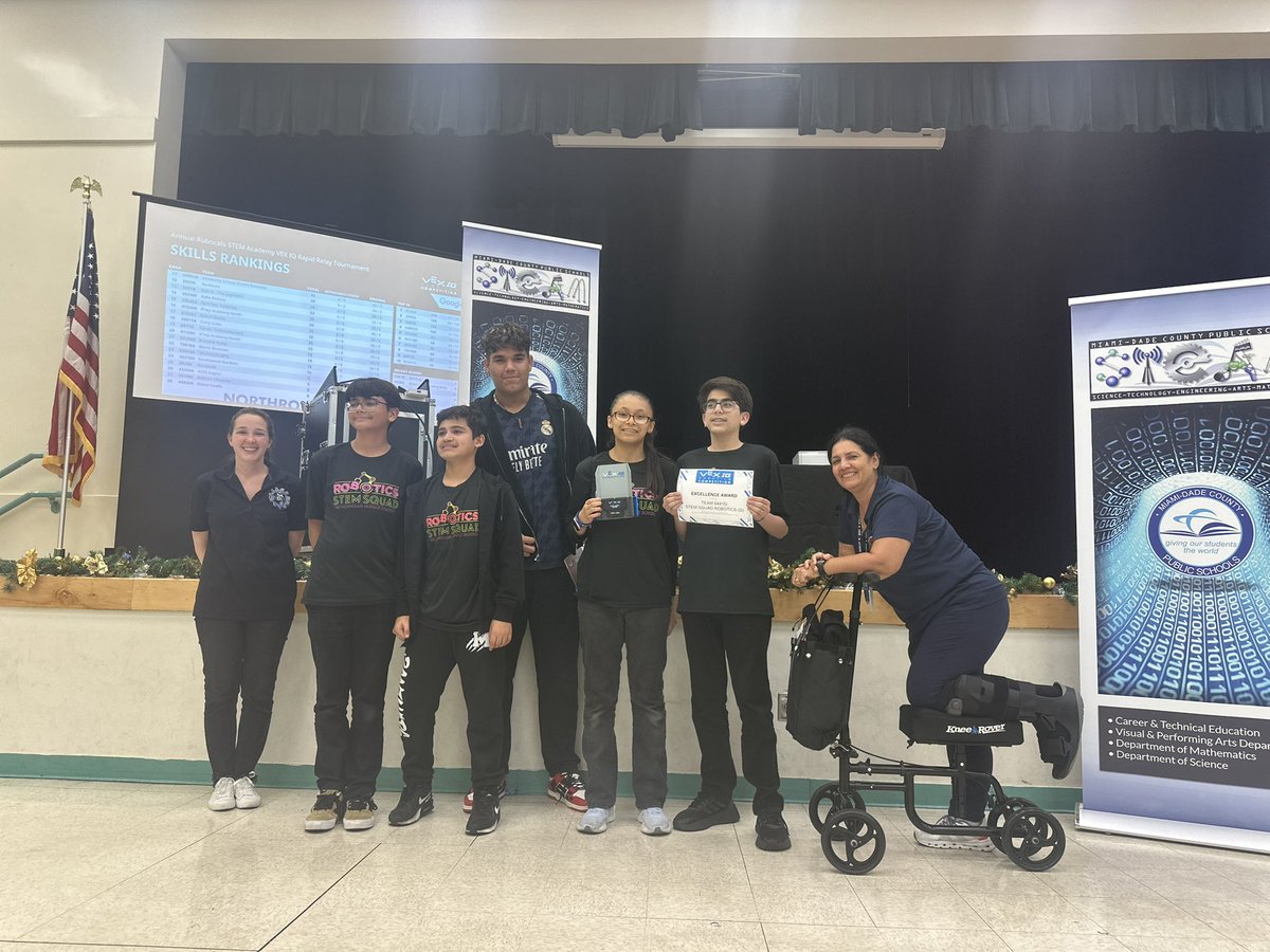 MDCPS’ Robotics Leaders (@mdcpsrobotics) on Twitter photo Congratulations <a href="/HDMcMillan/">Howard D. McMillan MS</a> <a href="/STEMSquadHDMM/">H.D. McMillan STEM Squad</a> team 6441D on earning the Excellence Award 🏆 in today’s <a href="/BGEC_MiaLks/">Bob Graham Education Center</a> Annual Robocats STEM Academy <a href="/VEXRobotics/">VEX Robotics</a> IQ Tournament, as we celebrate our #MDCPSDigitalNatives in <a href="/MDCPS/">Miami-Dade Schools</a>! #YourBestChoiceMDCPS <a href="/MDCPSSTEAM/">M-DCPS STEAM</a> <a href="/MDCPSNorth/">M-DCPS North Region</a> Congratulations <a href="/HDMcMillan/">Howard D. McMillan MS</a> <a href="/STEMSquadHDMM/">H.D. McMillan STEM Squad</a> team 6441D on earning the Excellence Award 🏆 in today’s <a href="/BGEC_MiaLks/">Bob Graham Education Center</a> Annual Robocats STEM Academy <a href="/VEXRobotics/">VEX Robotics</a> IQ Tournament, as we celebrate our #MDCPSDigitalNatives in <a href="/MDCPS/">Miami-Dade Schools</a>! #YourBestChoiceMDCPS <a href="/MDCPSSTEAM/">M-DCPS STEAM</a> <a href="/MDCPSNorth/">M-DCPS North Region</a>