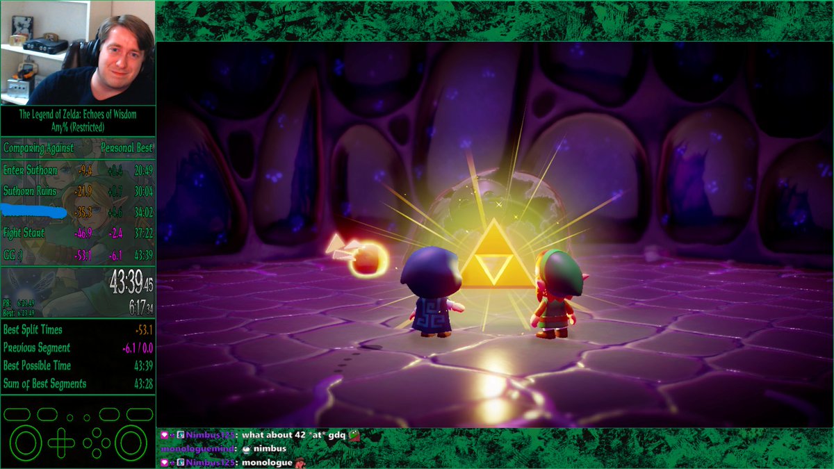 wr back, first 43 :) feeling really confident for GDQ, probably gonna do some AD for a bit with like, an any% run each stream or something