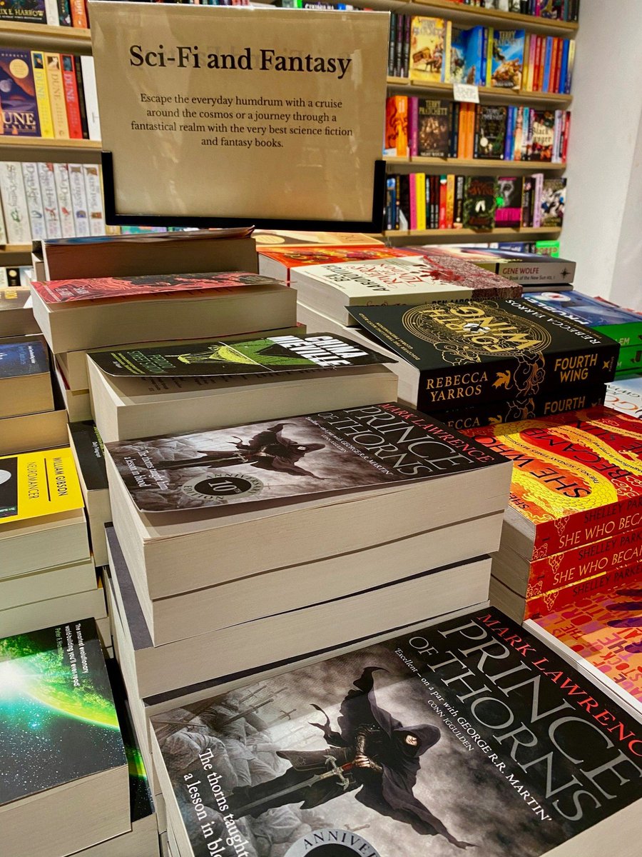 Mark__Lawrence's tweet photo. Prince of Thorns became a teenager this year.

Seen here in @WStonesPutney - Putney being my own teenage stamping ground. https://t.co/v3N8a79D9a