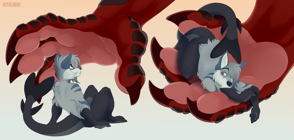 Hold the creature gentle, like the little shrimp it is!

🎨: <a href="/rtilidie/">Rina Ridger</a>