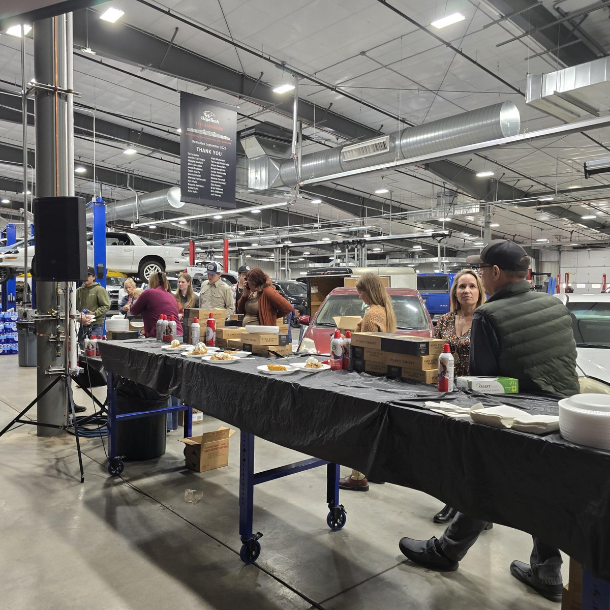 wyotech's tweet photo. WyoTech students and staff, gathered together to celebrate Thanksgiving with one another on Thursday, November 28th. Sending a huge THANK YOU to everyone who made Thanksgiving for our students and staff possible!
#wyotech #skilledtrades #thanksgiving https://t.co/QQT7Vy7Ny8