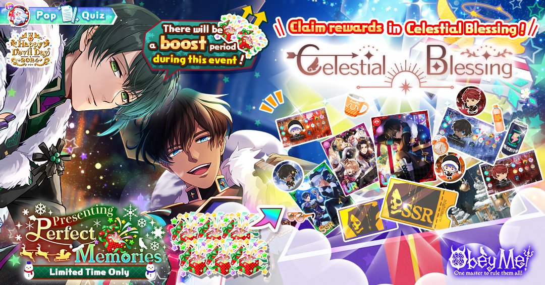 ObeyMeOriginal's tweet image. KARASU: Hohoho, KARASU Santa is here 🎅
Ch. 1 &amp;amp; 2 of &quot;Presenting Perfect Memories&quot; are out!
...It seems like some people are forgetting Christmas? Or am I just imagining things?
I hear that there might be a hint in the human world 😎 Time for our Santas to get moving!

#HDD2024