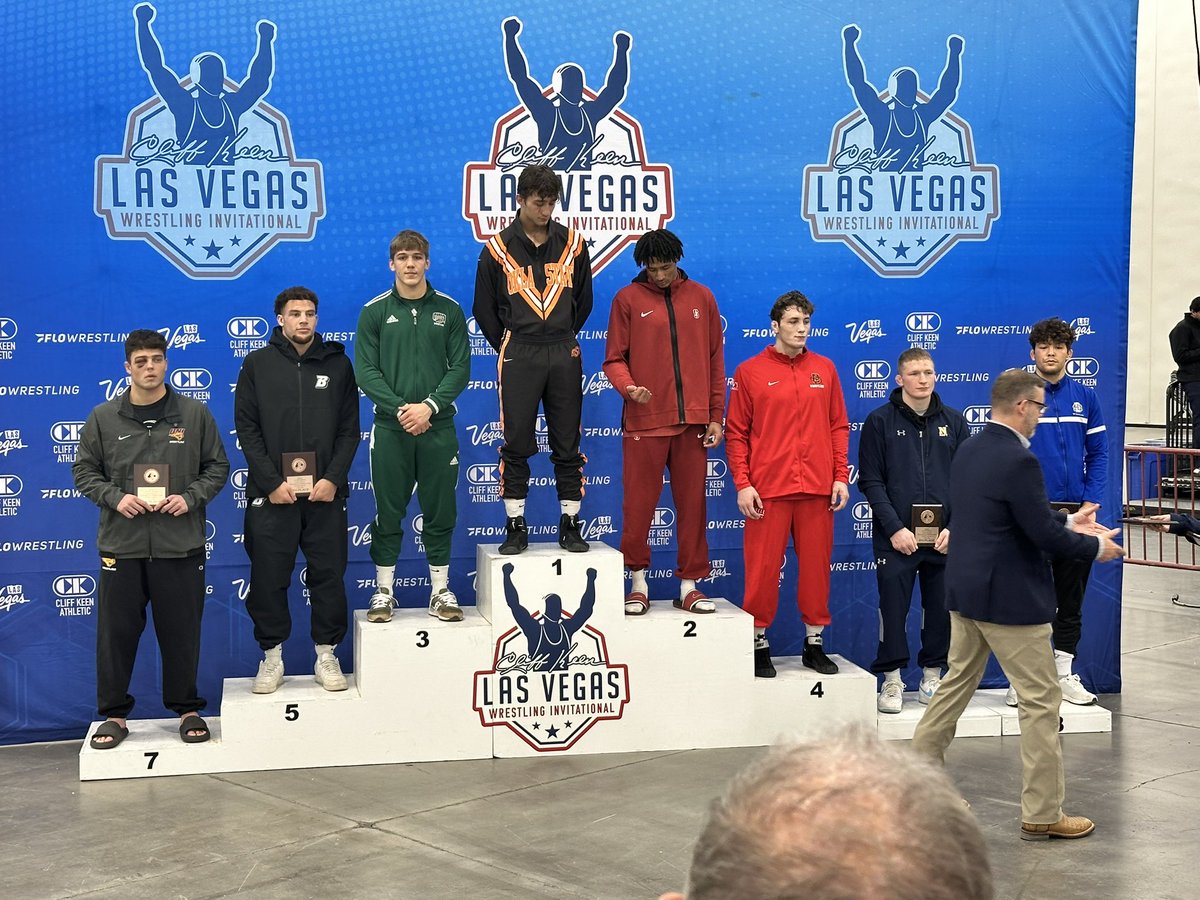 Garrett Thompson shows out in the Las Vegas Cliff Keen Wrestling International! He places 3rd for the Bobcats. Congratulations Garrett!