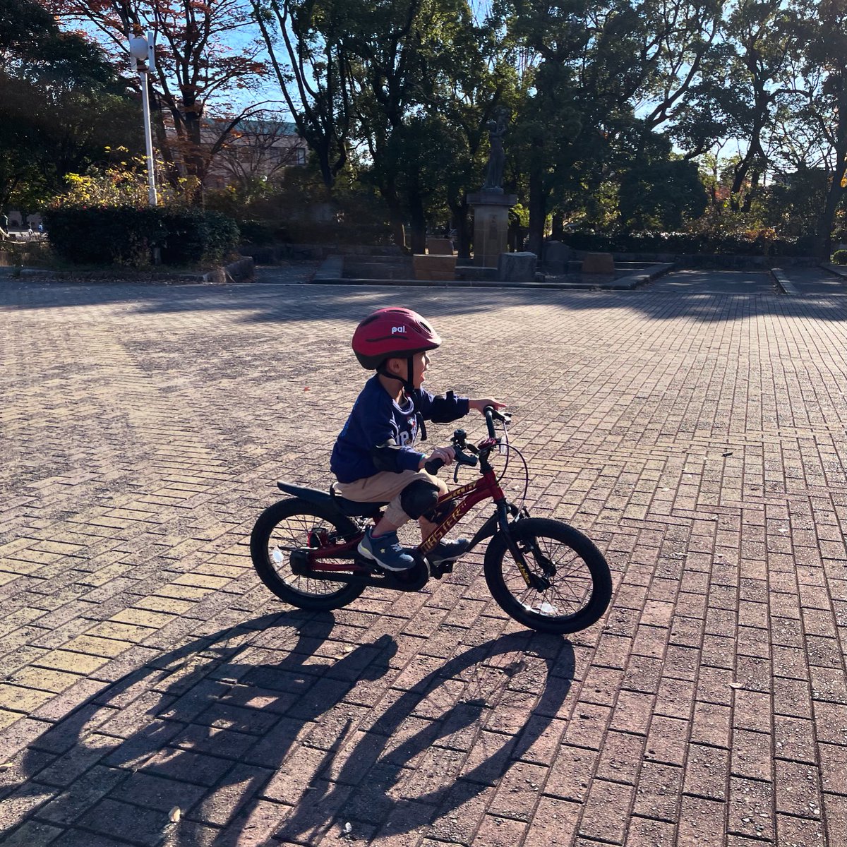 sakamoo's tweet photo. 昨日、自転車デビュー!40分ぐらいで普通に乗れるようになってて驚いた。ほとんどころびもせずに。キックバイクの効果すごい。何度も転んで乗れなくて付き合うこっちも大変だから頑張ろうと思ってたのに…。ほんとびっくりしたけど楽しそうでよかったw
#自転車 #年少さん #4歳 #デビュー #dbike https://t.co/8CoXgGe6VT