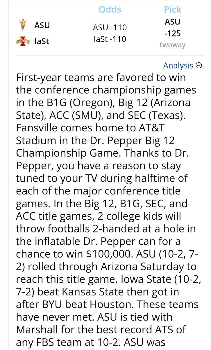 billsperos's tweet photo. Championship 
Saturday 🏆🏈
🏆UGA +3 🐶
🏆ASU ML 😈
☠️ OHIO ML 💸
@Bookies ➕️
https://t.co/okDwSttQVe
#Free #Over21 https://t.co/UEhr4zYPQC
