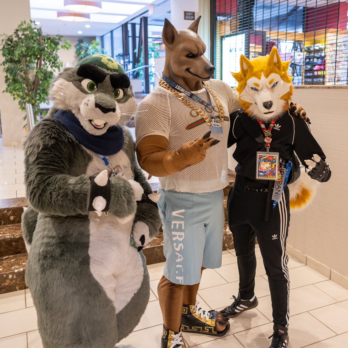 cainenines's tweet photo. Style on point~

@FnookB and @KosmoLaika at @FurFest

#furry #fursuit #puppy #dog #xolo #bunny #rabbit #FurFest #FurFest24 https://t.co/VY1qIZAbue