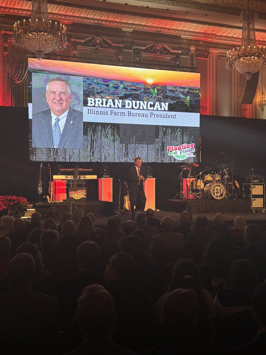 ILFarmBureau's tweet photo. President Duncan @ILFBPres takes the stage to open the 110th Annual Meeting #IFBAM24 https://t.co/7lIaHCfx5X